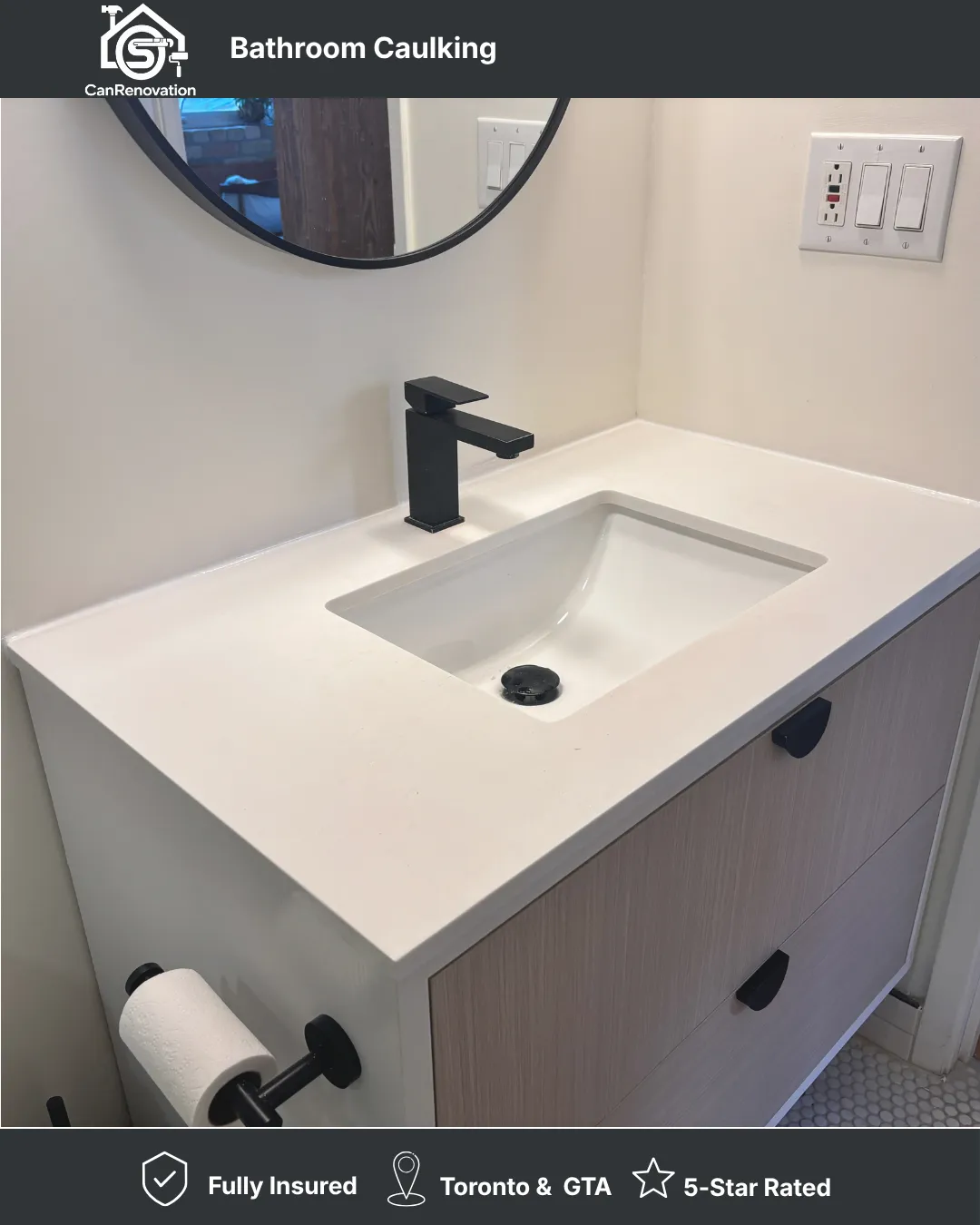 Bathroom Caulking- Richmond Hill
